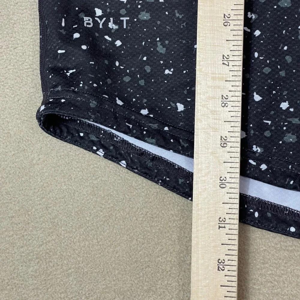 BYLT Premium Basics Drop Cut S/S Performance Mens L‎ Black Speckled T-Shirt - Picture 2 of 8